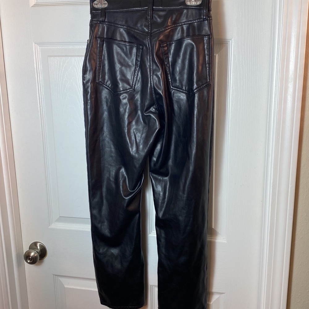 Abercrombie & Fitch Mixed Fabric Ultra High Rise Ankle Straight Jean Size 27 - Picture 7 of 17